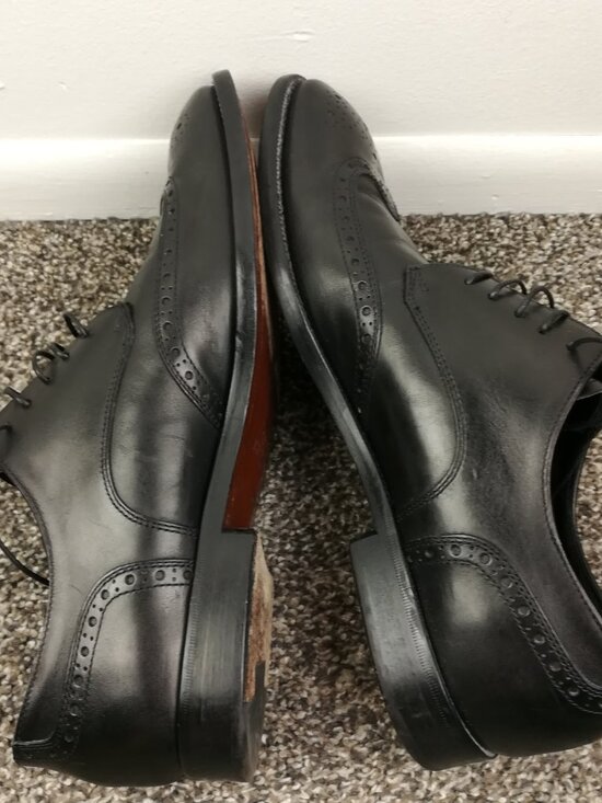 Allen Edmonds Dress Shoes Modigliani Wingtip Oxford Black Mens 12 D main image 10
